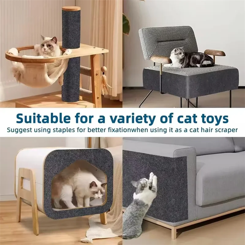 Self-Adhesive Carpet Cats Scratch Board Wall Anti Cat Scratch Sofa DIY